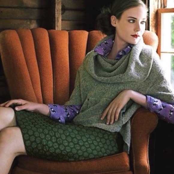 Anthropologie Dresses & Skirts - Anthropologie Maeve Goban Textured Polka Dot Pencil Skirt